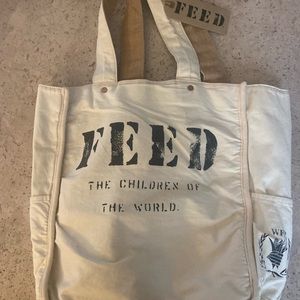 The FEED 1 Bag by Lauren Bush Lauren is a reversible bag from burlap to cotton